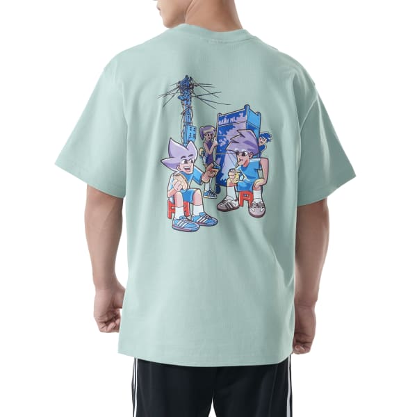 White BANH MI II Hazy Green Tee