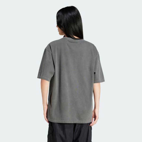 Adidas originals t-shirt dress with online trefoil logo y sheer snake print