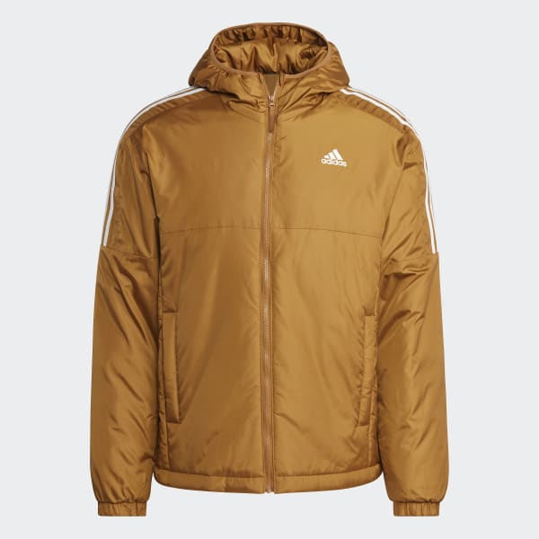 Brązowy Essentials Insulated Hooded Jacket