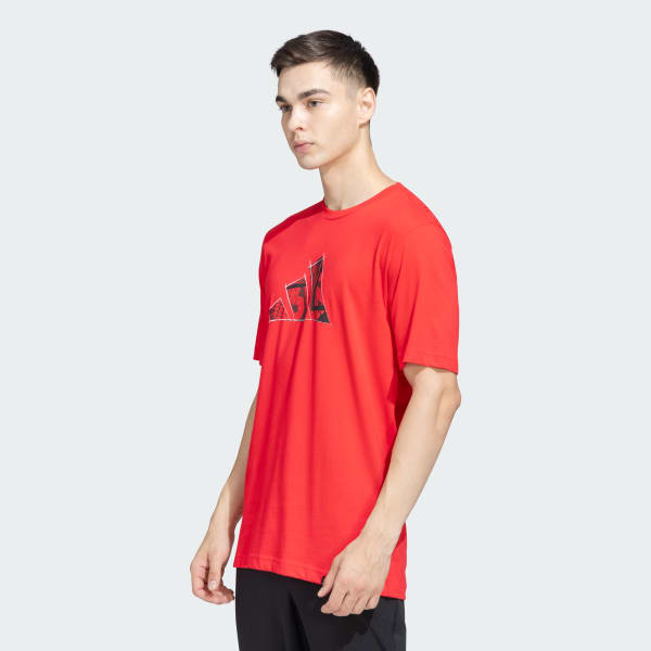 Red Cotton Photo Tee 2