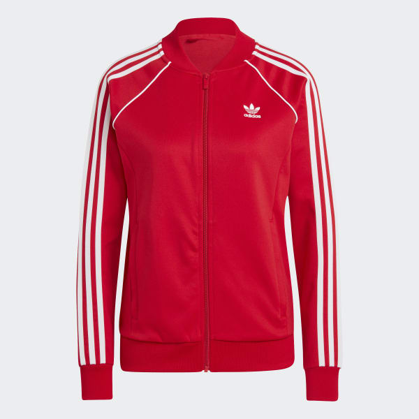 adidas Adicolor Classics SST Track Jacket - Red | Women's Lifestyle ...