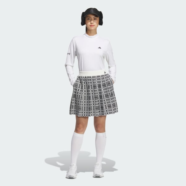 アディダス 【ゴルフ】ジャカード モックネック長袖ポロシャツ