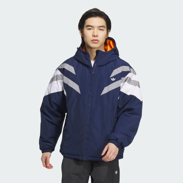 アディダス VINTAGE PAD JKT - ブルー | アディダス ジャパン