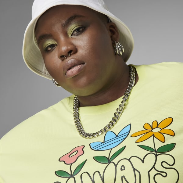 Yellow Always Original Graphic Long Sleeve Tee (Plus Size)