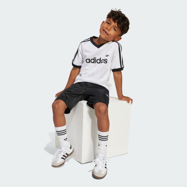 White JERSEY SHORT TEE SET