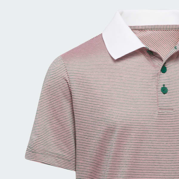 Groen Ottoman Striped Poloshirt met Korte Mouwen