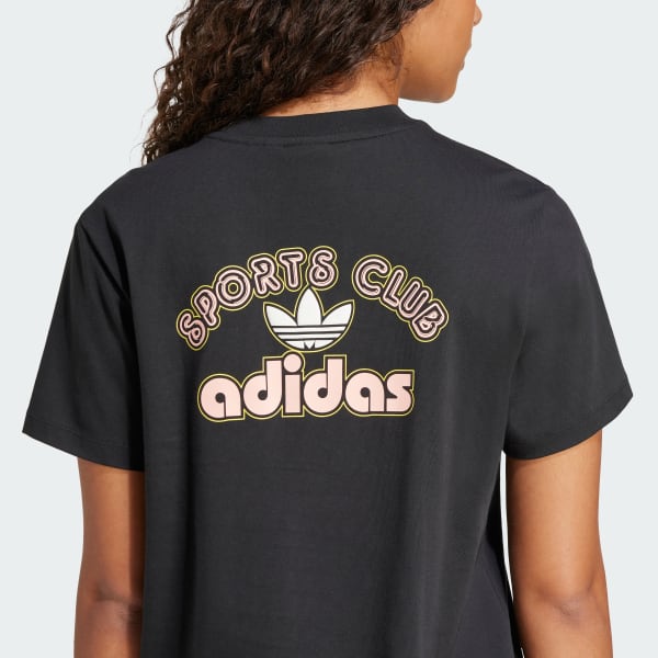 adidas Trefoil Series Sports Club Loose Tee - Black | adidas