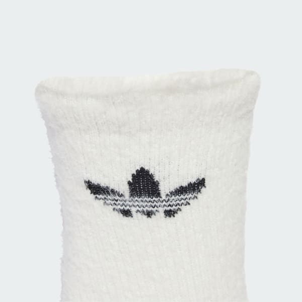 White Fluffy Crew Sock 2 Pairs