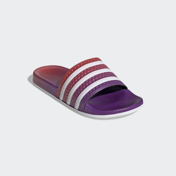 adidas adilette slides purple