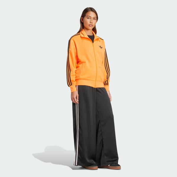 oranzová Tepláková bunda Adicolor Classic Firebird Loose