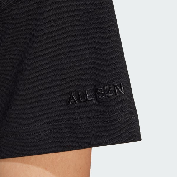 adidas ALL SZN Tee - Black | Free Shipping with adiClub