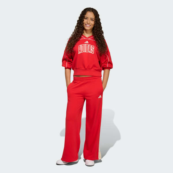 rood Stadium Wide Leg Broek