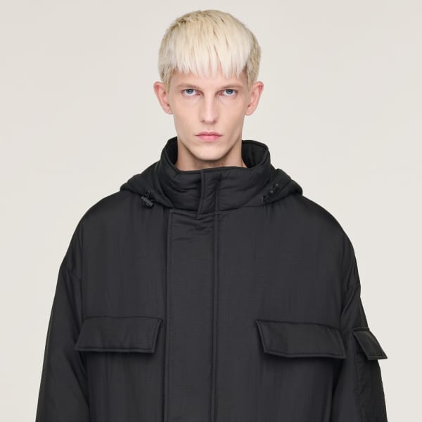 adidas Y-3 Padded Hooded Parka - Black | adidas UK