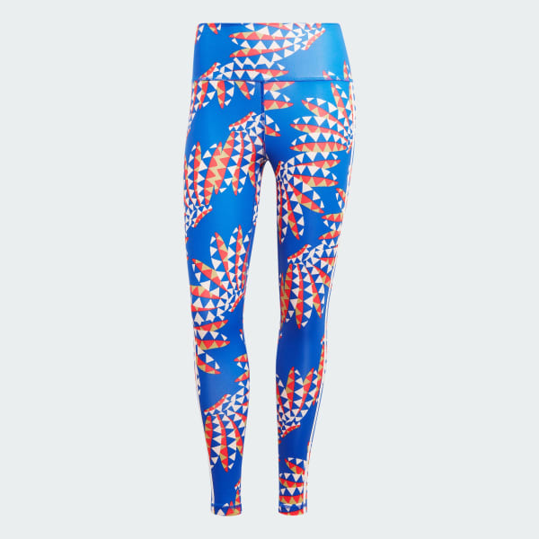 Azul Mallas adidas x FARM Rio 7/8 Corte Alto