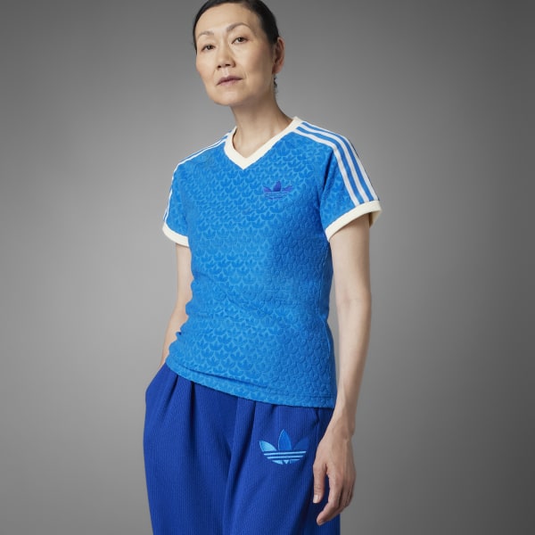 Azul Remera Adicolor Heritage Now Monogram