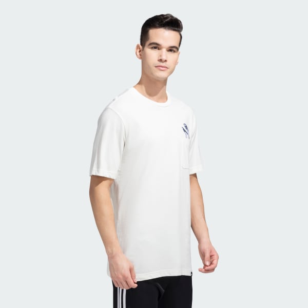 White Slide Pocket Tee