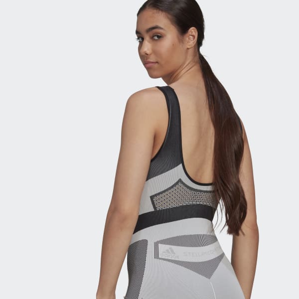 Czerń adidas by Stella McCartney TrueStrength Seamless Training All-in-One Suit DVI74