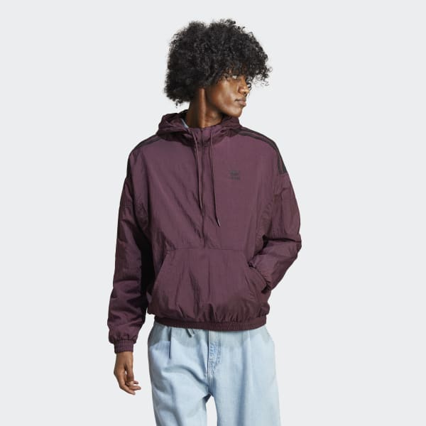 Czerwony Adicolor Classics Plush Windbreaker TC486