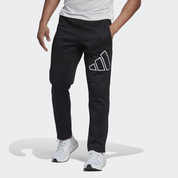 Negro Pants de Entrenamiento Train Icons 3-Bar ZS211