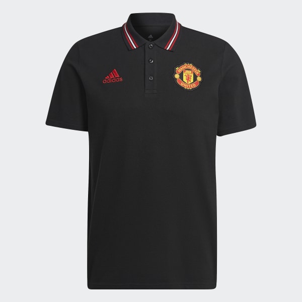 Svart Manchester United DNA Polo Shirt P1384
