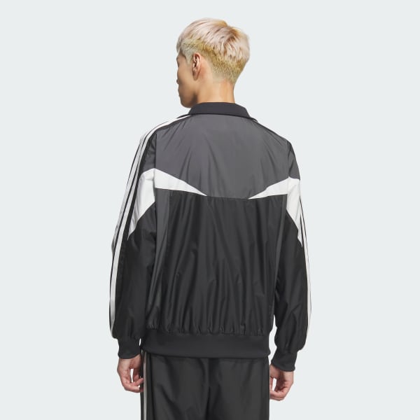 Black 머스트헤브스 루스 핏 컬러블록 메쉬 라인드 윈드브레이커 재킷