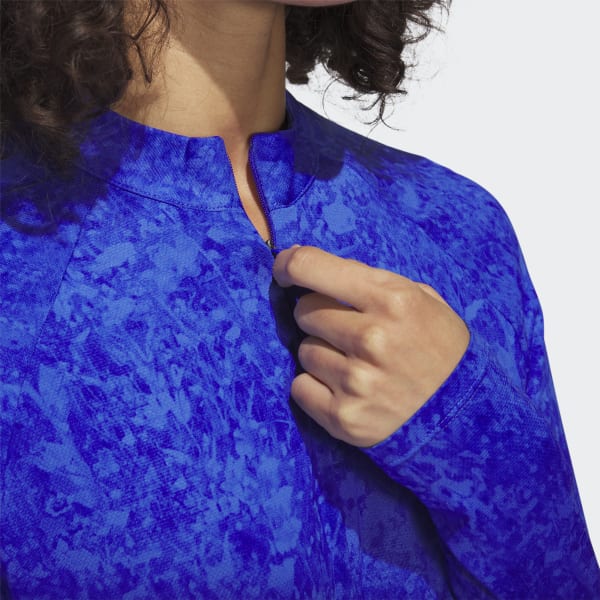 Blue Ultimate365 Tour Long Sleeve Printed Golf Shirt