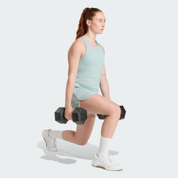 Verde Top in cotone progettato per l'allenamento