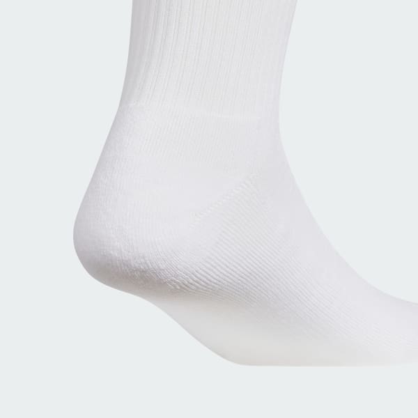 White Graphic Crew Socks