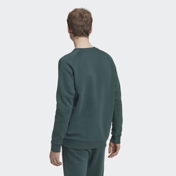 Green Adicolor Essentials Trefoil Crewneck Sweatshirt