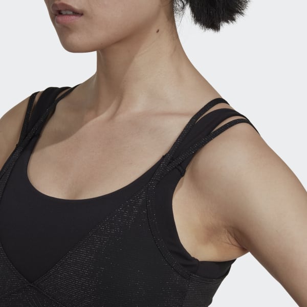 Nero Reggiseno sportivo Powerimpact Training Medium-Support Shiny