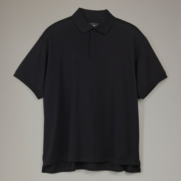 Black Y-3 Short Sleeve Polo Shirt