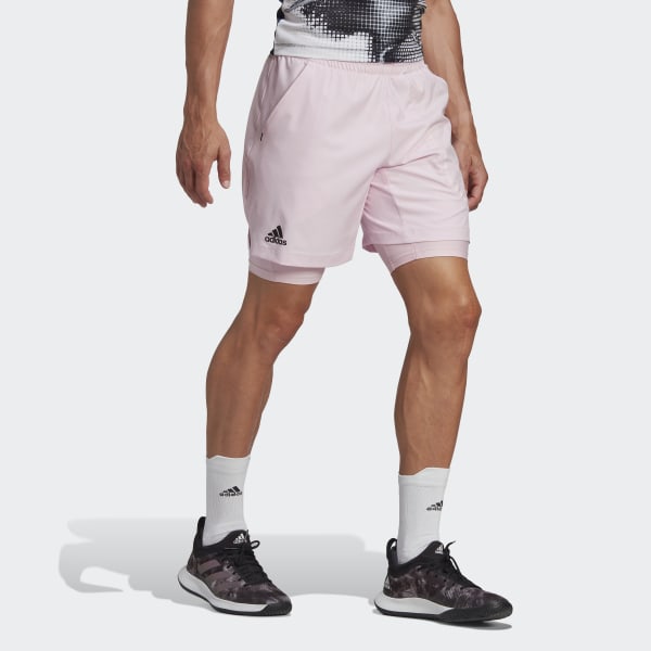 adidas Tennis US 2-in-1 Shorts - Pink | Men's Tennis adidas US