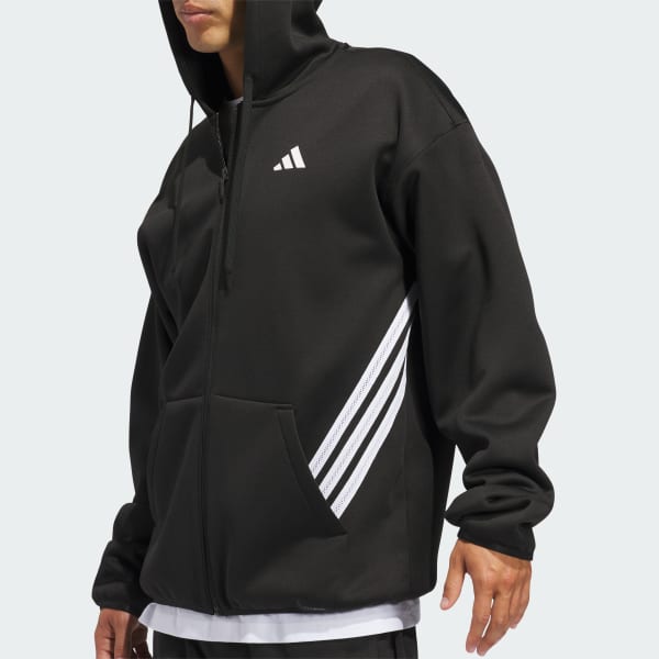 ADIDAS CRAZY WARM FULLZIP HOODIE - Black | Free Shipping with