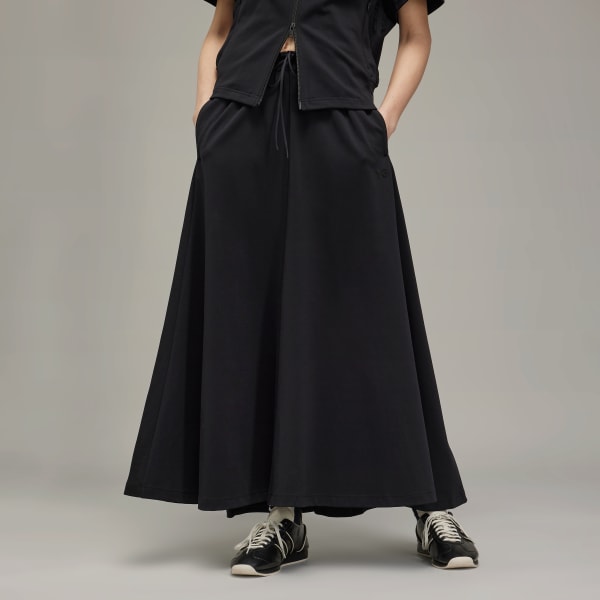 Svart Y-3 3-Stripes Track Skjørt