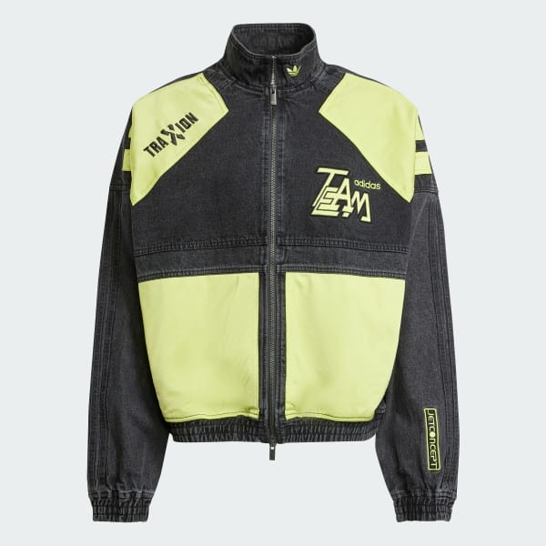 Moto denim jacket mens top