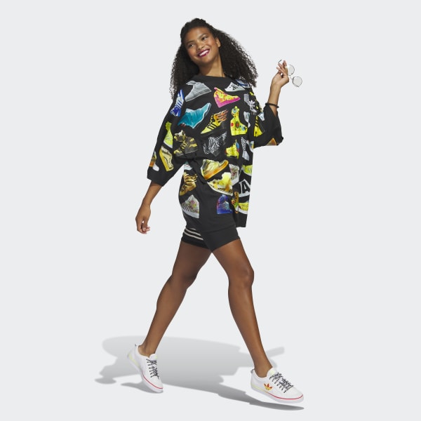 Svart Jeremy Scott Archive Tee Dress