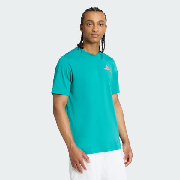 Verde Camiseta Graphic Padel