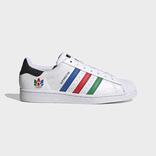 white with green adidas