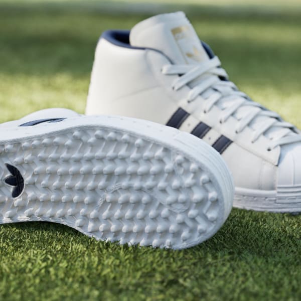adidas Pro Model Midcut Spikeless Golf Shoes - White | Free