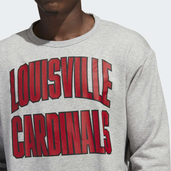 Adidas University of Louisville Cardinals Vintage Crewneck Sweatshirt