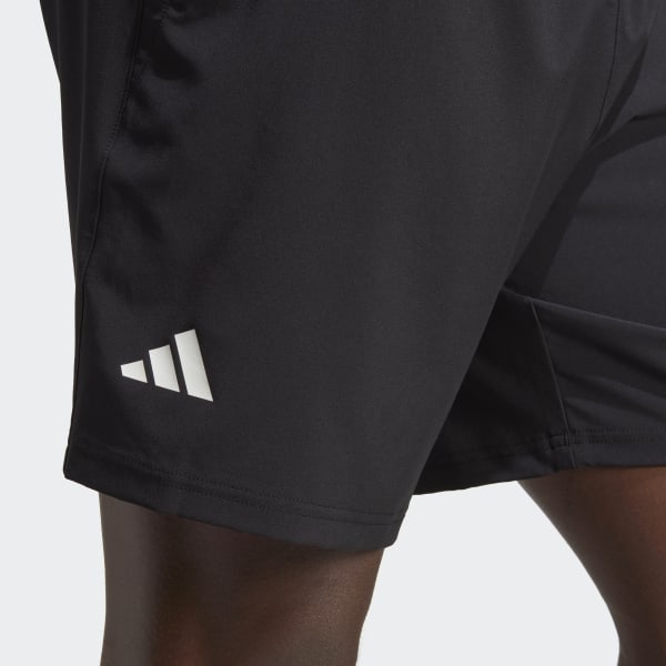 Zwart Club Tennis Stretchgeweven Short