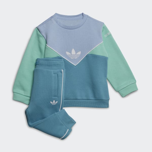 Blue 아디컬러 크루 세트