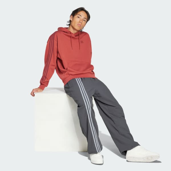 Vermelho Camisola com Capuz Adicolor