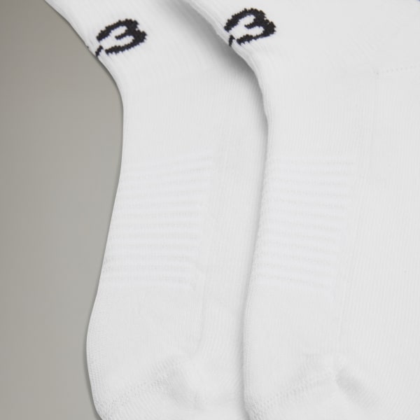 White Y-3 Lo Socks
