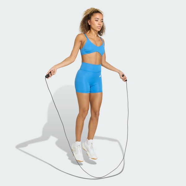 Blue Optime Essentials Workout Short Leggings