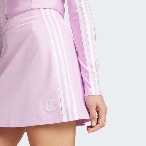 adidas Adicolor 3-Stripes Mini Skirt - Purple | Free