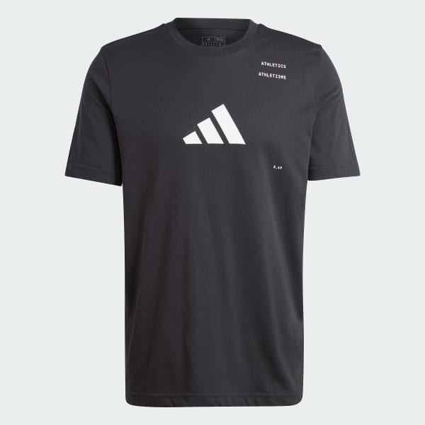 Negro Camiseta Athletics Category Graphic