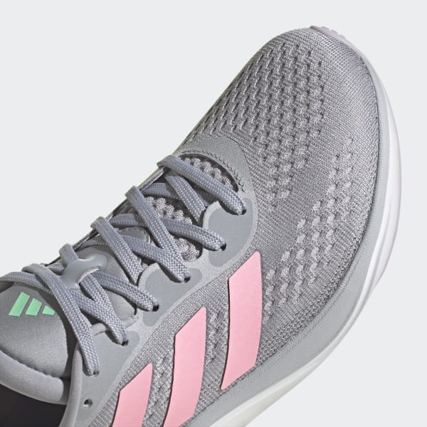 Gray and sale pink adidas shoes