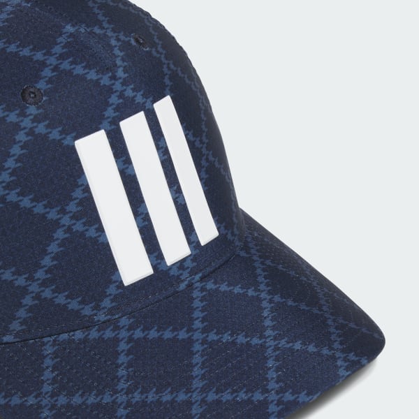 Blue 3-Stripes Tour Houndstooth Print Hat