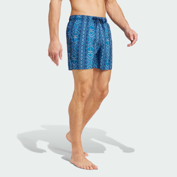 Bleu Short de bain adidas x FARM Rio - Coupe très courte